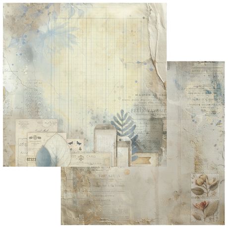 49 & Market - Faded Memory Lane - 12x12 Single Sheets / Collected Ephemera