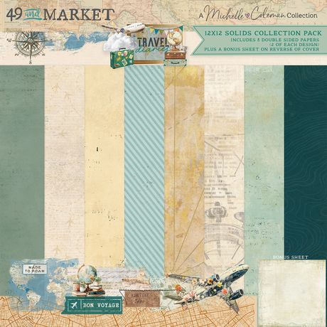 49 & Market - Travel Diaries - 12x12 Solids Pack