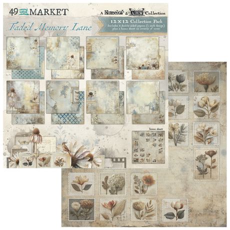 49 & Market - Faded Memory Lane - 12x12 Paper Pack