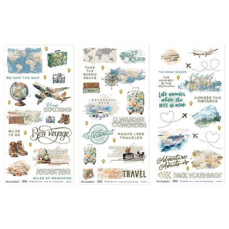 49 & Market - Travel Diaries - Blendable Rub-On Transfer