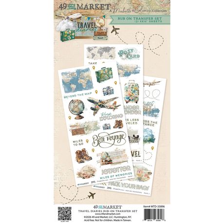 49 & Market - Travel Diaries - Blendable Rub-On Transfer