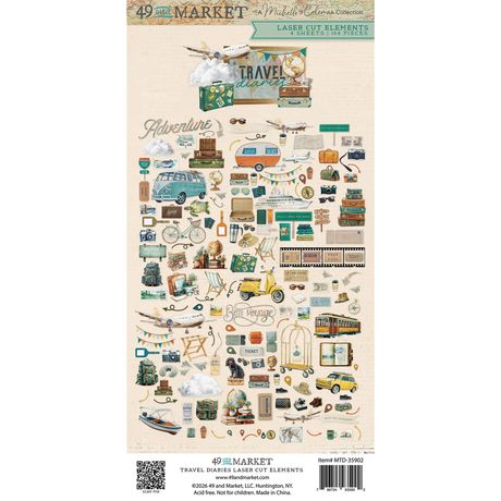 49 & Market - Travel Diaries - Laser Cut Elements