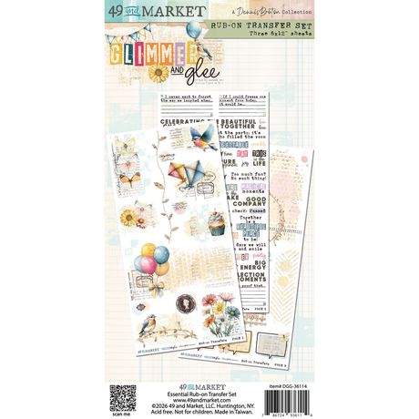 49 & Market - Glimmer and Glee - Blendable Rub-On Transfer