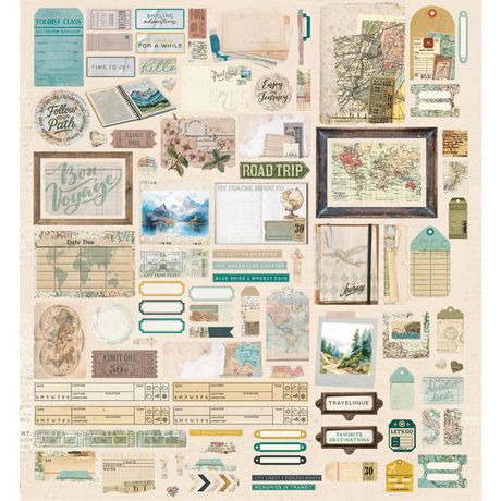 49 & Market - Travel Diaries - Die Cut Elements