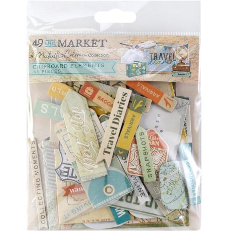 49 & Market - Travel Diaries - Chipboard Set