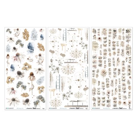 49 & Market - Faded Memory Lane - Essentials Rub On Transfer Set