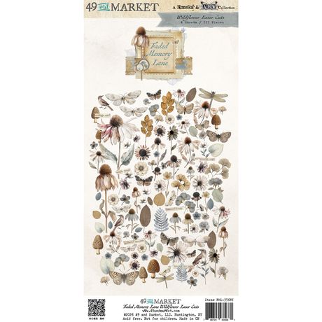 49 & Market - Faded Memory Lane - Wildflower Laser Cuts