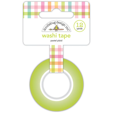 Doodlebug - Bunny Hop Collection - Washi Tape - Pastel Plaid / 7999