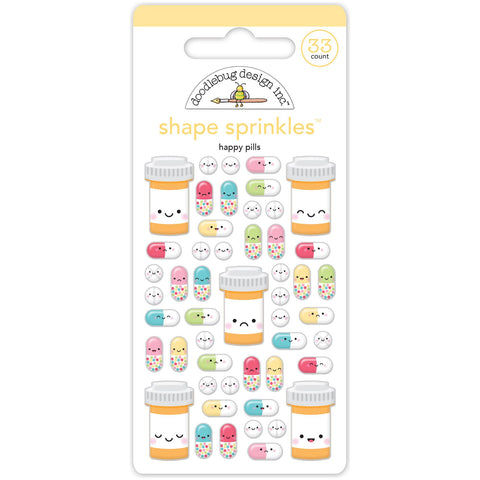 Doodlebug - Happy Healing Collection - Shape Sprinkles - Happy Pills / 8007