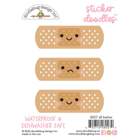 Doodlebug - Happy Healing Collection - Sticker Doodles - All Better / 8027