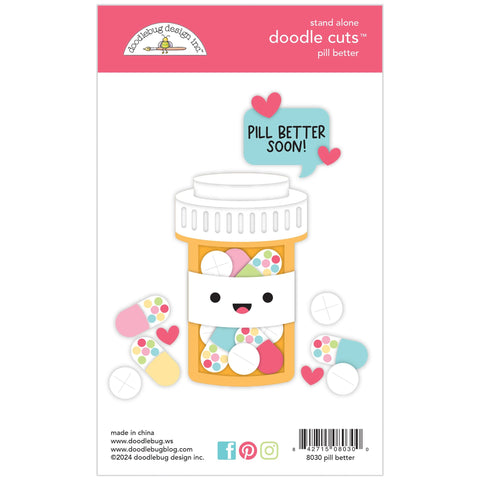 Doodlebug - Happy Healing Collection - Doodle Cuts - Pill Better / 8030
