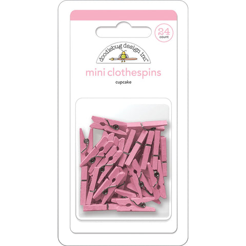 Doodlebug - Mini Clothespins - Cupcake - 8132