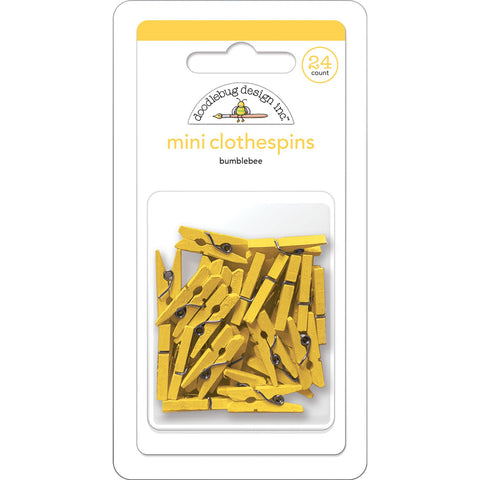 Doodlebug - Mini Clothespins - Bumblebee - 8137