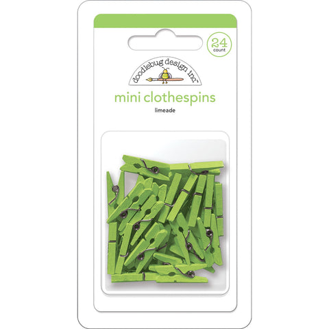 Doodlebug - Mini Clothespins - Limeade - 8138