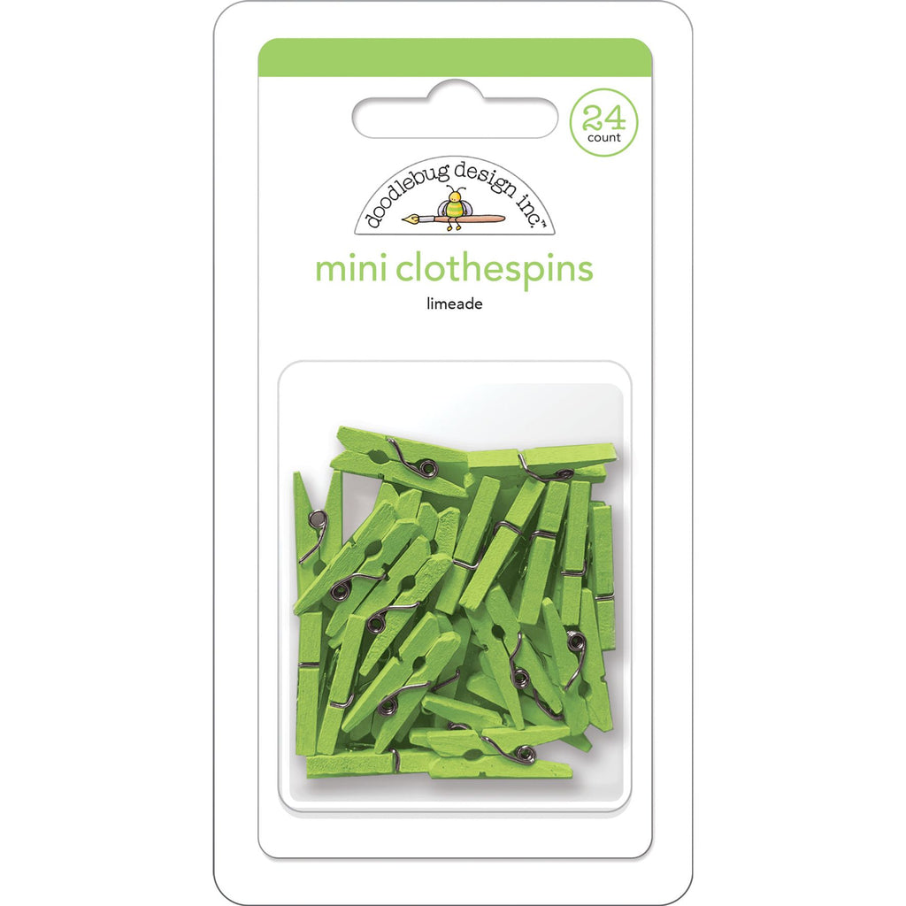 Doodlebug - Mini Clothespins - Limeade - 8138 (Preorder - Arriving September 1, 2023)