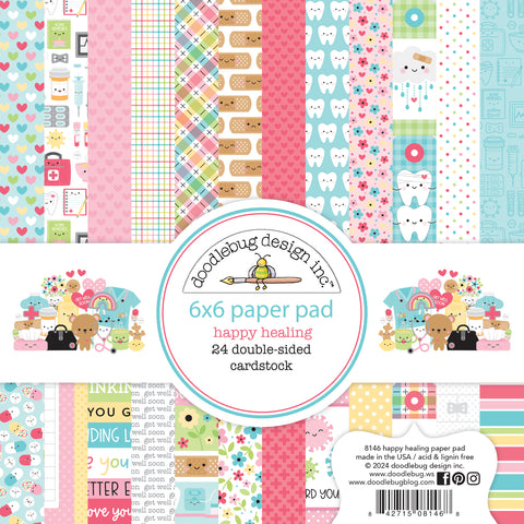 Doodlebug - Happy Healing Collection - 6x6 Paper Pad / 8146