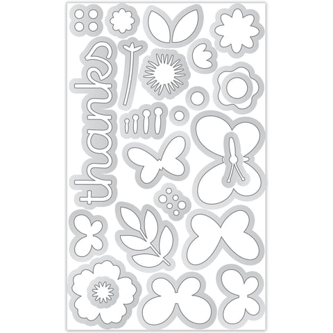 Doodlebug - Hello Again Collection - Doodle Cuts - Butterfly Wishes / 8186