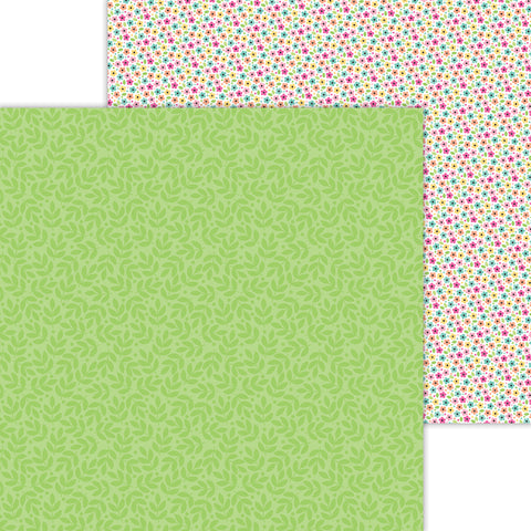 Doodlebug - Hello Again - 12x12 Single Sheets - Green Thumb / 8200