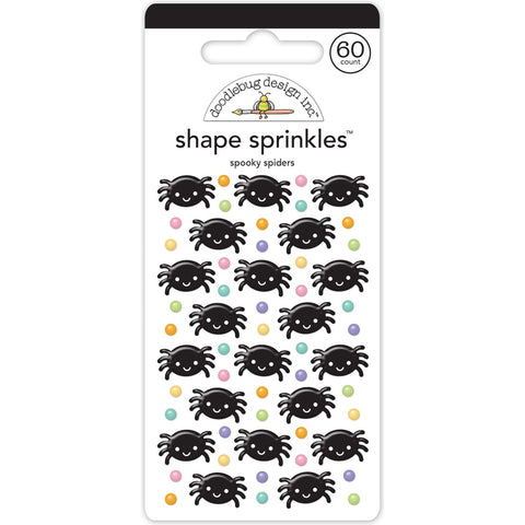 Doodlebug - Sweet & Spooky Collection - Shape Sprinkles / Spooky Spider - 8234
