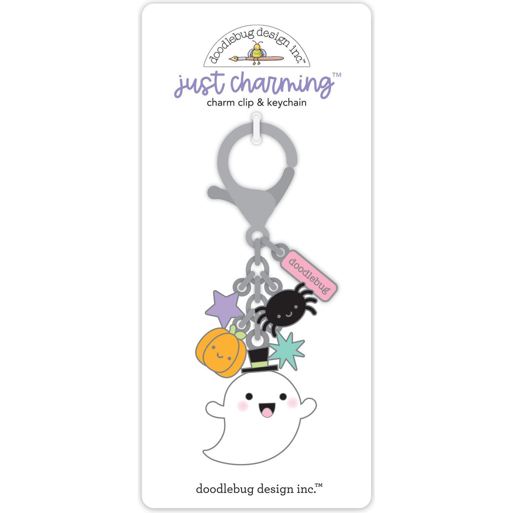 Doodlebug - Sweet & Spooky Collection - Just Charming Clip & Keychain / Boo-tique - 8249