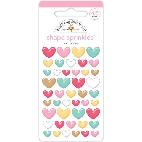 Doodlebug - Gingerbread Kisses Collection - Shape Sprinkles / Warm Wishes - 8286