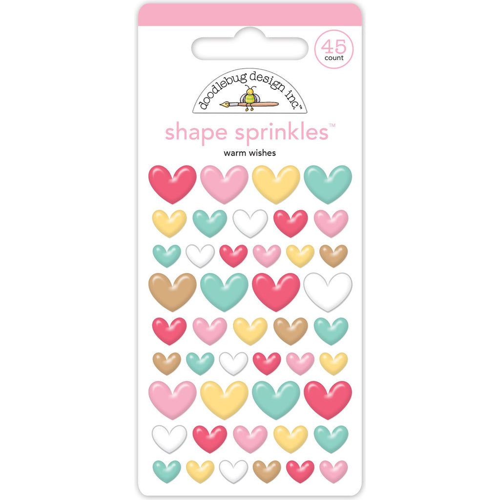 Doodlebug - Gingerbread Kisses Collection - Shape Sprinkles / Warm Wishes - 8286 (Preorder - Arriving October 1, 2023)