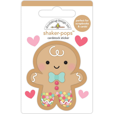 Doodlebug - Gingerbread Kisses Collection - Shaker Pops / Gingerbread Kisses - 8291