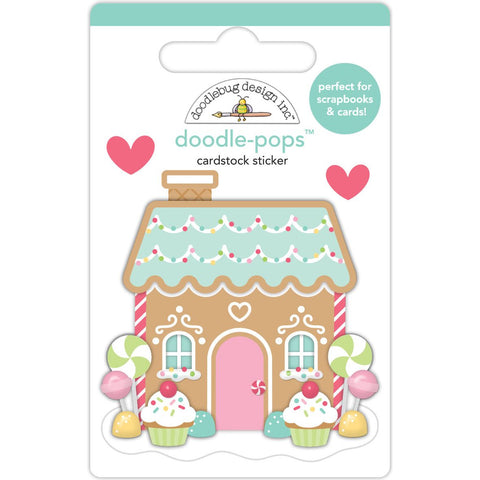 Doodlebug - Gingerbread Kisses Collection - Doodle Pops / Candy Cottage - 8296