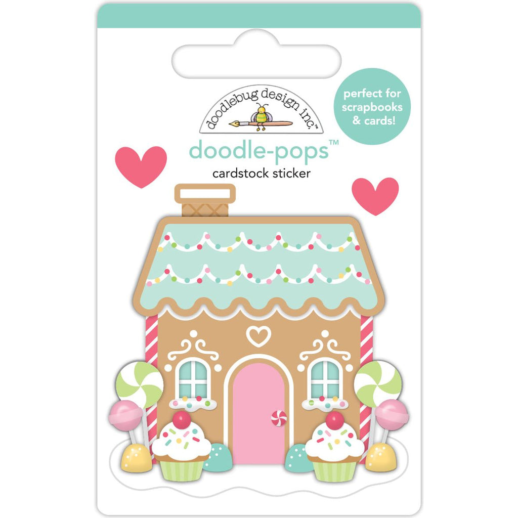 Doodlebug - Gingerbread Kisses Collection - Doodle Pops / Candy Cottage - 8296 (Preorder - Arriving October 1, 2023)