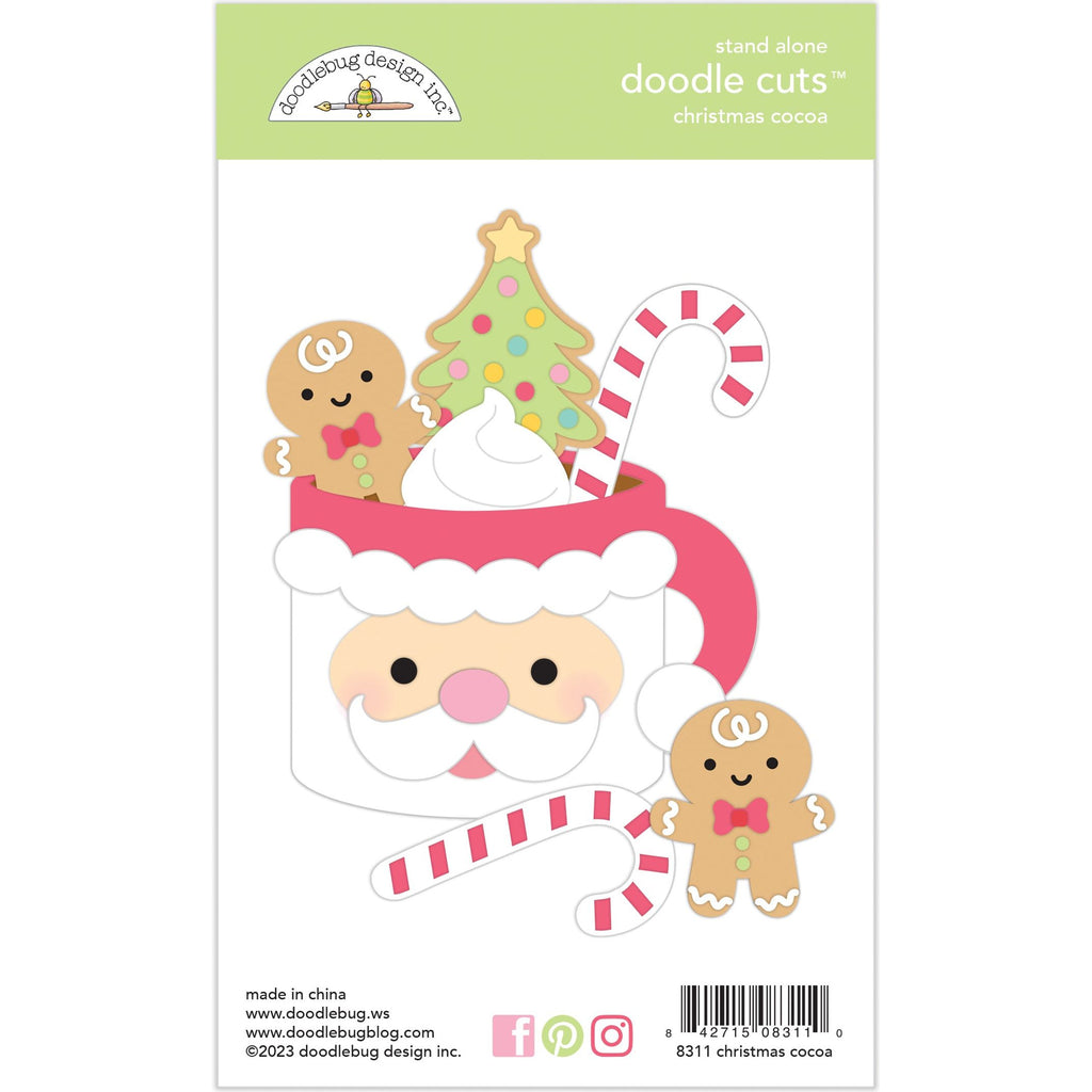 Doodlebug - Gingerbread Kisses Collection - Doodle Cuts / Christmas Cocoa 8311 (Preorder - Arriving October 1, 2023)