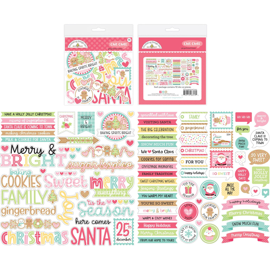 Doodlebug - Gingerbread Kisses Collection - Chit Chat 8313
