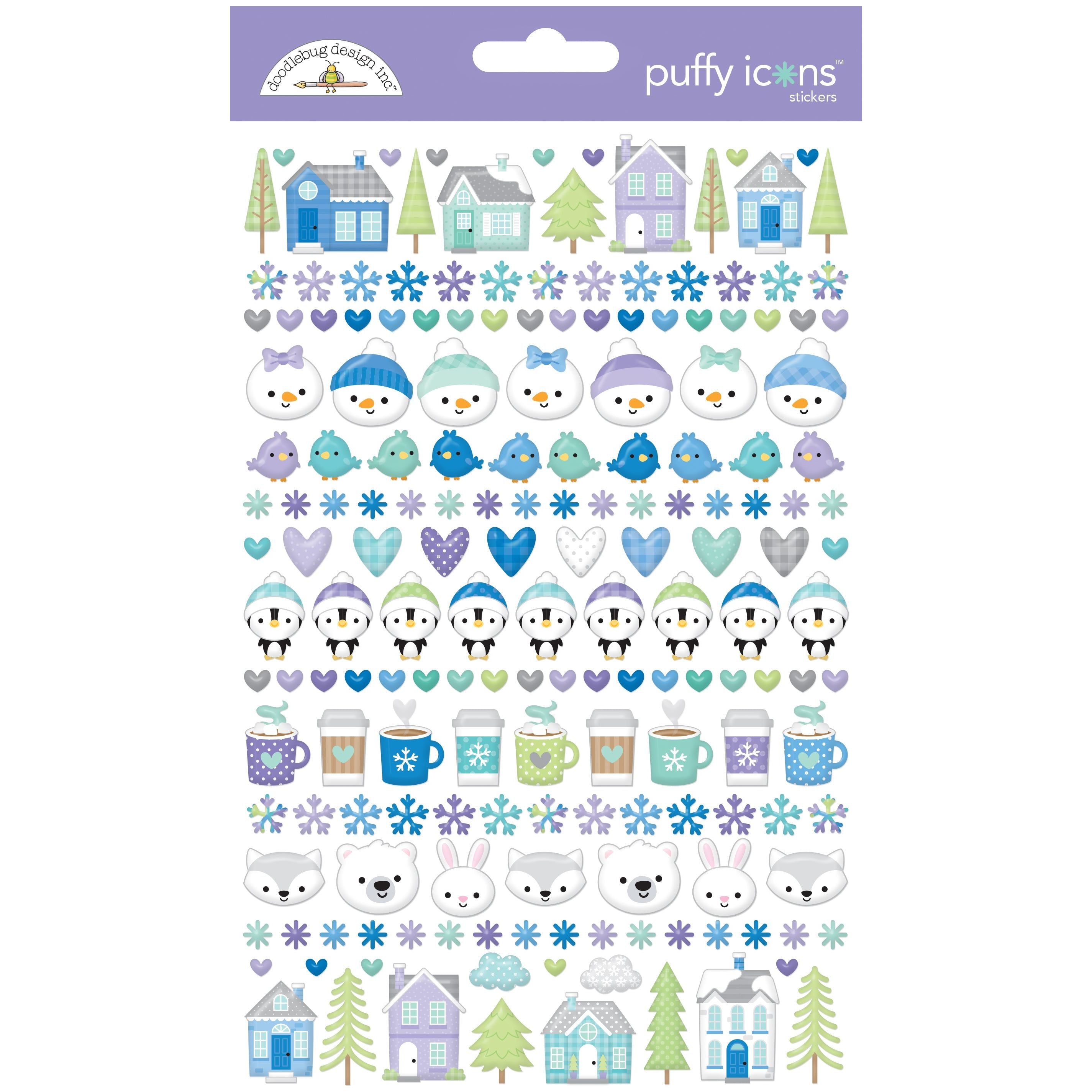 Doodlebug Snow Much Fun Icons Stickers