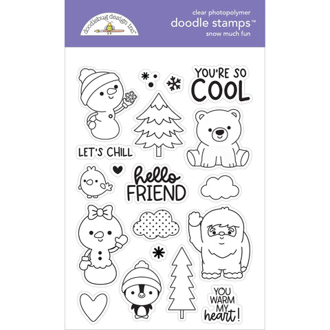 Doodlebug - Snow Much Fun - Doodle Stamp / 8366