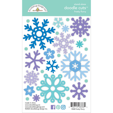 Doodlebug - Snow Much Fun - Frosty Flurry Doodle Cuts 2 Die / 8368