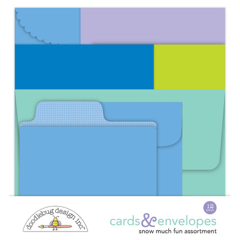 Doodlebug - Snow Much Fun - Assortment cards & envelopes / 8373