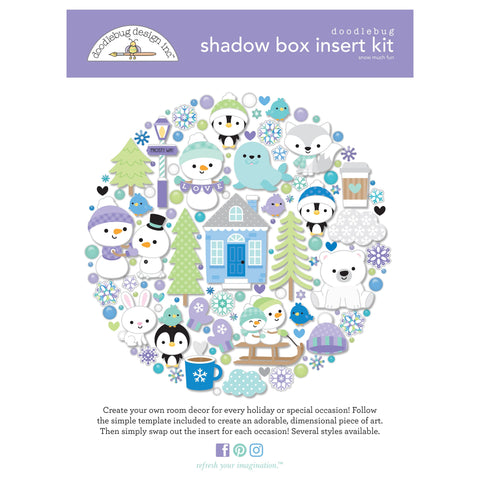 Doodlebug - Snow Much Fun - Shadow Box Kit / 8395