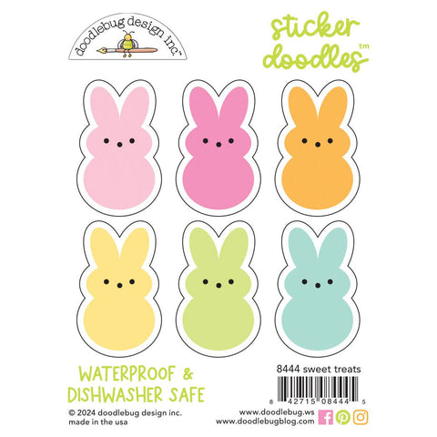 Doodlebug - Bunny Hop Collection - Sticker Doodles - Sweet Treats / 8444