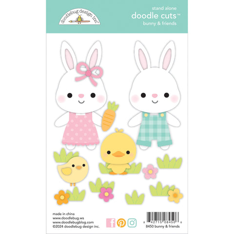 Doodlebug - Bunny Hop Collection - Doodle Cuts - Bunny & Friends / 8450