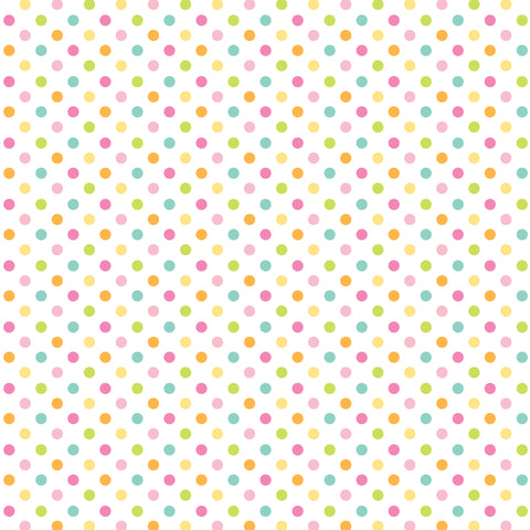 Doodlebug - Bunny Hop Collection - 12x12 Heavyweight Acetate - Easter Dots / 8460