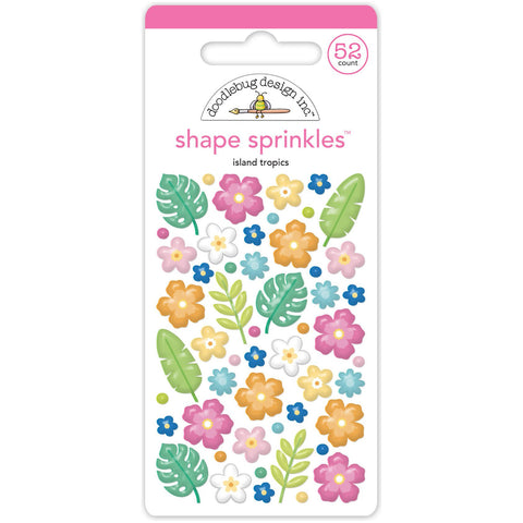 Doodlebug - Summer Fun - Island Tropics Shape Sprinkles / 8892
