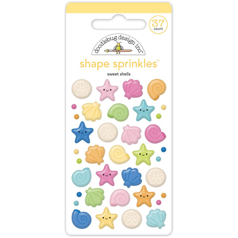 Doodlebug - Summer Fun - Sweet Shells Shape Sprinkles / 8893