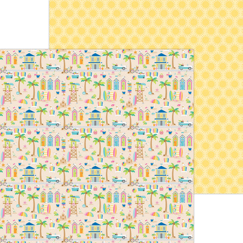 Doodlebug - Summer Fun - 12x12 Single Sheet - Summer Fun / 8929