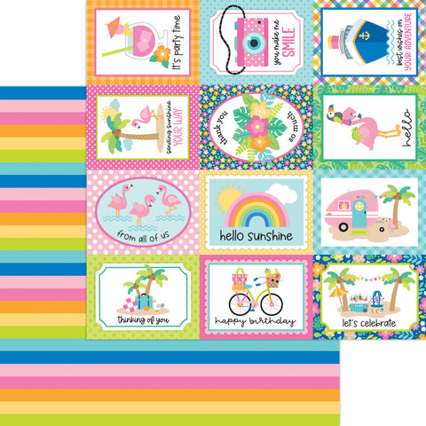 Doodlebug - Summer Fun - 12x12 Single Sheet - Beach Towel / 8939