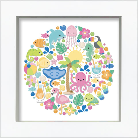 Doodlebug - Summer Fun - Shadow Box Kit / 8945