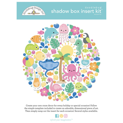 Doodlebug - Summer Fun - Shadow Box Kit / 8945