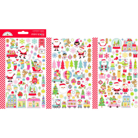 Doodlebug - Oh What Fun - Mini Icons Stickers / 8965