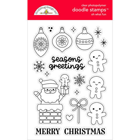 Doodlebug - Oh What Fun - Doodle Stamps - Oh What Fun - 8975