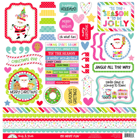 Doodlebug - Oh What Fun  - This & That Stickers - 8986
