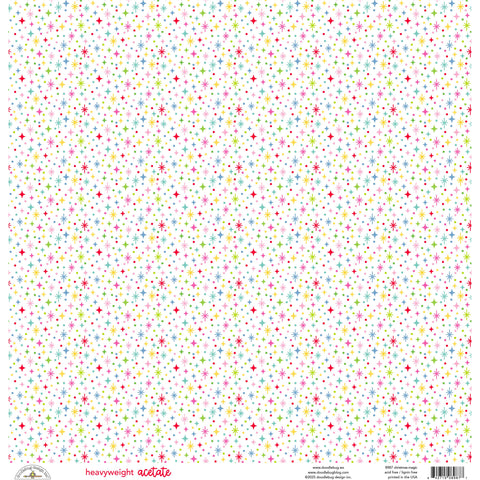 Doodlebug - Oh What Fun - Heavy Acetate - Christmas Magic - 8987