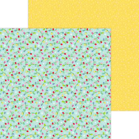 Doodlebug - Oh What Fun - 12x12 Single Sheet - Twinkle Time - 8994